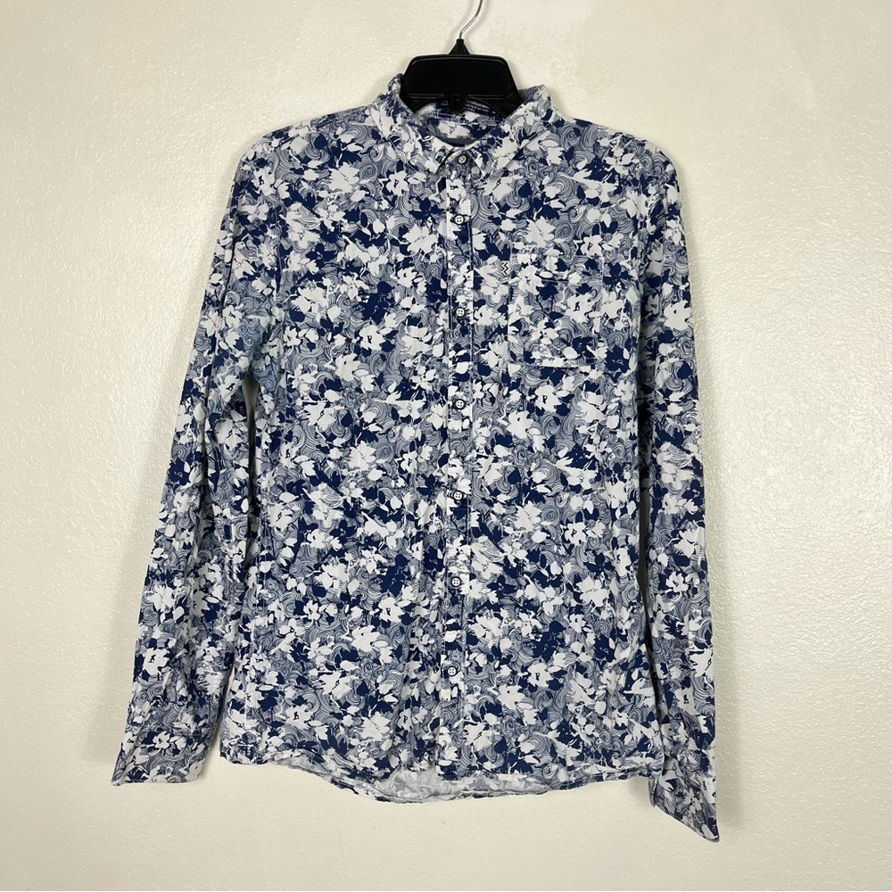 Noize Amsterdam Blue White Button up shirt men’s medium